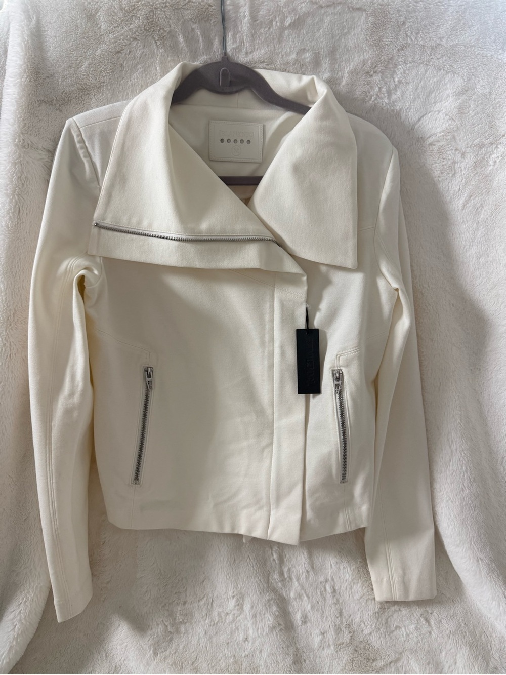 BLANKNYC Cream Moto Jacket – Size Medium (NWT)